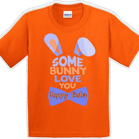 Some Bunny Love You - Distressed Design - Kids/Youth Easter T-shirt