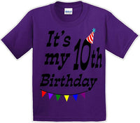 
              It's my 10th Birthday Shirt - Youth B-Day T-Shirt - 12 Color Choices - JC
            