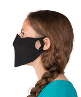 
              QTY-1 Mask Lightweight SUPER SOFT Fabric Face mask Black cotton Essential Worker
            