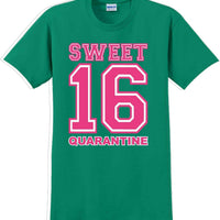 Sweet 16 Quarantine  - 16th B-Day T-Shirt Birthday Shirt 12 Color Choices S-5XL