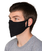 
              10-QTY Mask Lightweight SUPER SOFT Fabric Facemask Black cotton Essential Worker
            