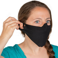 QTY-15 Mask Lightweight SUPER SOFT Fabric Facemask Black cotton Essential Worker