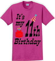 
              It's my 11th Birthday Shirt with Birthday cake design - Adult B-Day T-Shirt - JC
            