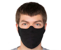 
              QTY-15 Mask Lightweight SUPER SOFT Fabric Facemask Black cotton Essential Worker
            