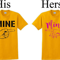 Mine  -Couples Shirts-V- Day shirts-Sold Individually