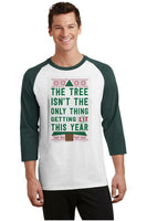
              The Tree isn't the only thing getting Lit Christmas shirt 3/4 Sleeve Shirt Adult
            