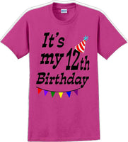 
              It's my 12th Birthday Shirt  - Adult B-Day T-Shirt - JC
            