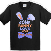 Some Bunny Love You - Distressed Design - Kids/Youth Easter T-shirt