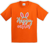 
              Happy Easter - Distressed Design - Kids/Youth Easter T-shirt
            