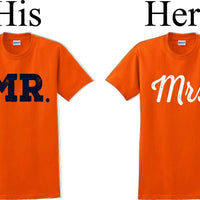 Mr. and Mrs.-Couples Shirts-Valentines shirts- V- Day shirts-Sold Individually