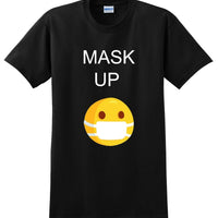 MASK UP NOVELTY BLACK SHIRT - DF