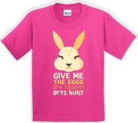 
              Give me the Eggs - Distressed Design - Kids/Youth Easter T-shirt
            