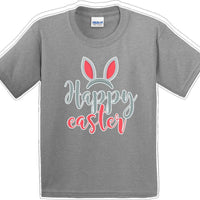 Happy Easter - Distressed Design - Kids/Youth Easter T-shirt