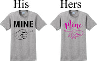 
              Mine  -Couples Shirts-V- Day shirts-Sold Individually
            
