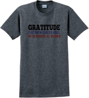 
              GRATITUDE IS NOT THE GREATEST VIRTUES BUT THE PARENT -Thanksgiving Day T-Shirt
            