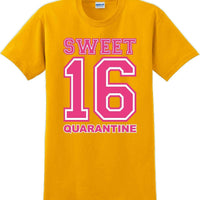 Sweet 16 Quarantine  - 16th B-Day T-Shirt Birthday Shirt 12 Color Choices S-5XL