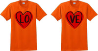 
              Couple Matching T-shirt Love Tshirt LO VE Valentine's Day Couple Shirts V-Day
            