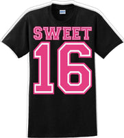 
              Sweet 16  - 16th B-Day T-Shirt - Birthday Shirt 12 Color Choices - JC
            