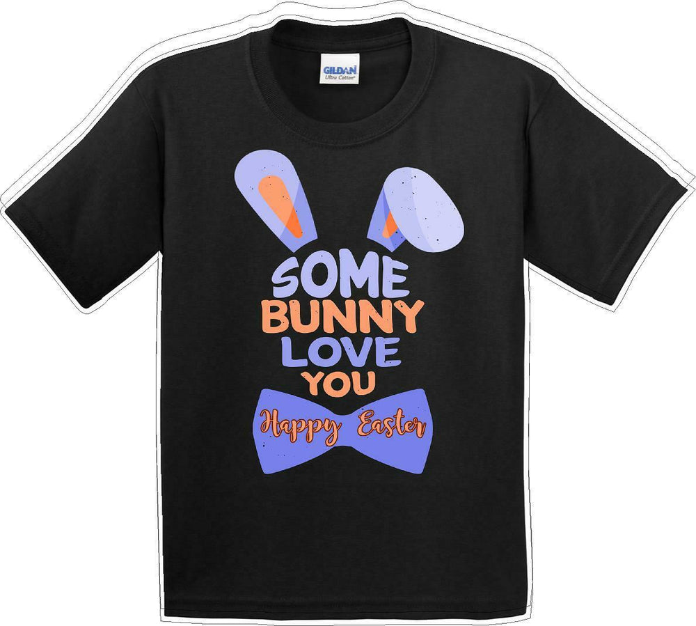 Some Bunny Love You - Distressed Design - Kids/Youth Easter T-shirt