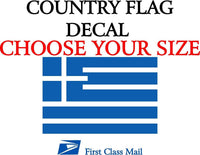 
              GREEK COUNTRY FLAG, STICKER, DECAL, 5YR VINYL, STATE FLAG
            