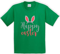 
              Happy Easter - Distressed Design - Kids/Youth Easter T-shirt
            