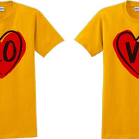 Couple Matching T-shirt Love Tshirt LO VE Valentine's Day Couple Shirts V-Day