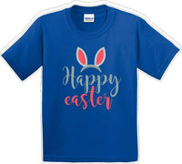 
              Happy Easter - Distressed Design - Kids/Youth Easter T-shirt
            