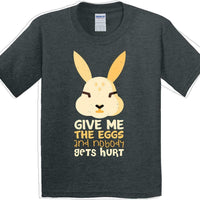 Give me the Eggs - Distressed Design - Kids/Youth Easter T-shirt
