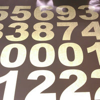 3M WHITE REFLECTIVE Script font Address Mailbox House Number vinyl sticker