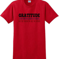 GRATITUDE IS NOT THE GREATEST VIRTUES BUT THE PARENT -Thanksgiving Day T-Shirt