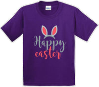 
              Happy Easter - Distressed Design - Kids/Youth Easter T-shirt
            