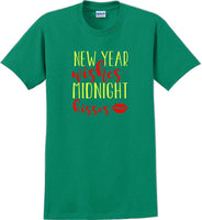 
              New Year wishes Midnight kisses - New Years Shirt
            