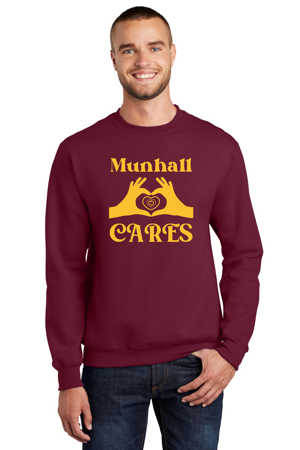 Munhall Cares crewneck sweatshirt Sm-4XL