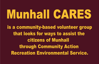 
              Munhall Cares Community Support  yard sign w/ short stake
            