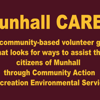 Munhall Cares Community Support  yard sign w/ short stake