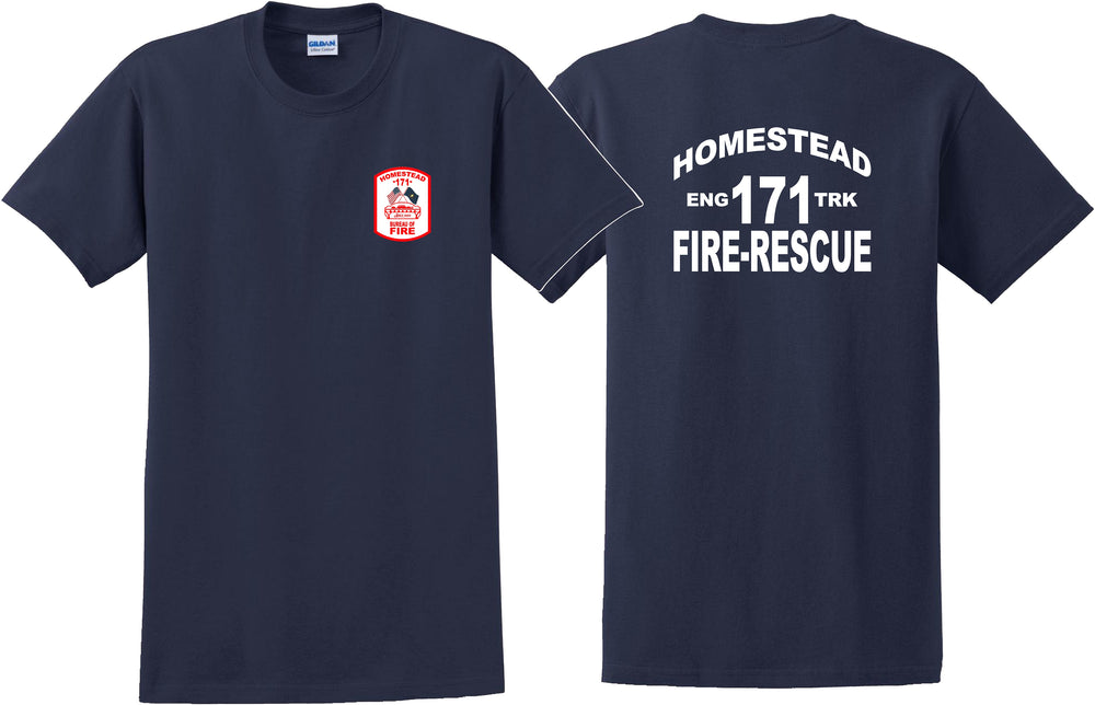Navy Homestead 171 VFD Rescue shirt Sm-5XL