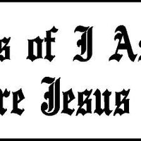 nails of I am 3"x9" motor cycle ministry bumper sticker