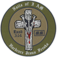 Nails of I am Motor Cycle Ministry Decal
